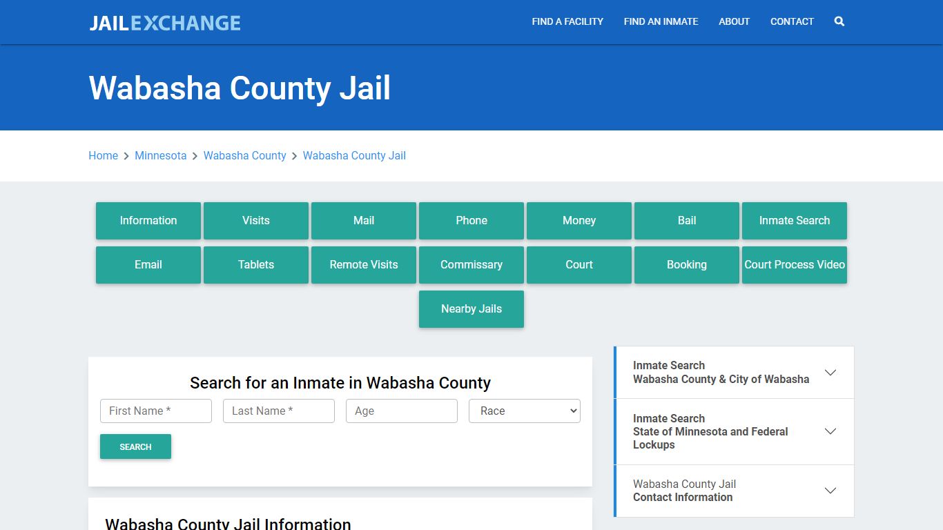 Wabasha County Jail Roster Lookup, MN, Inmate Search